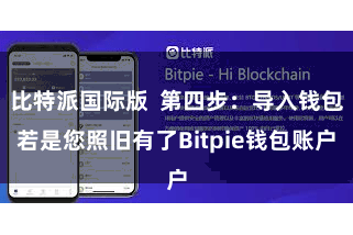 比特派国际版  第四步：导入钱包若是您照旧有了Bitpie钱包账户