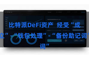 比特派DeFi资产  经受“成立”-“钱包处理”-“备份助记词”
