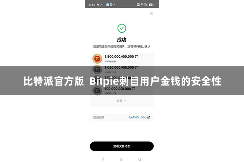 比特派官方版  Bitpie刺目用户金钱的安全性