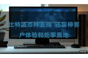 比特派币种支持  还留神客户体验和处事质地
